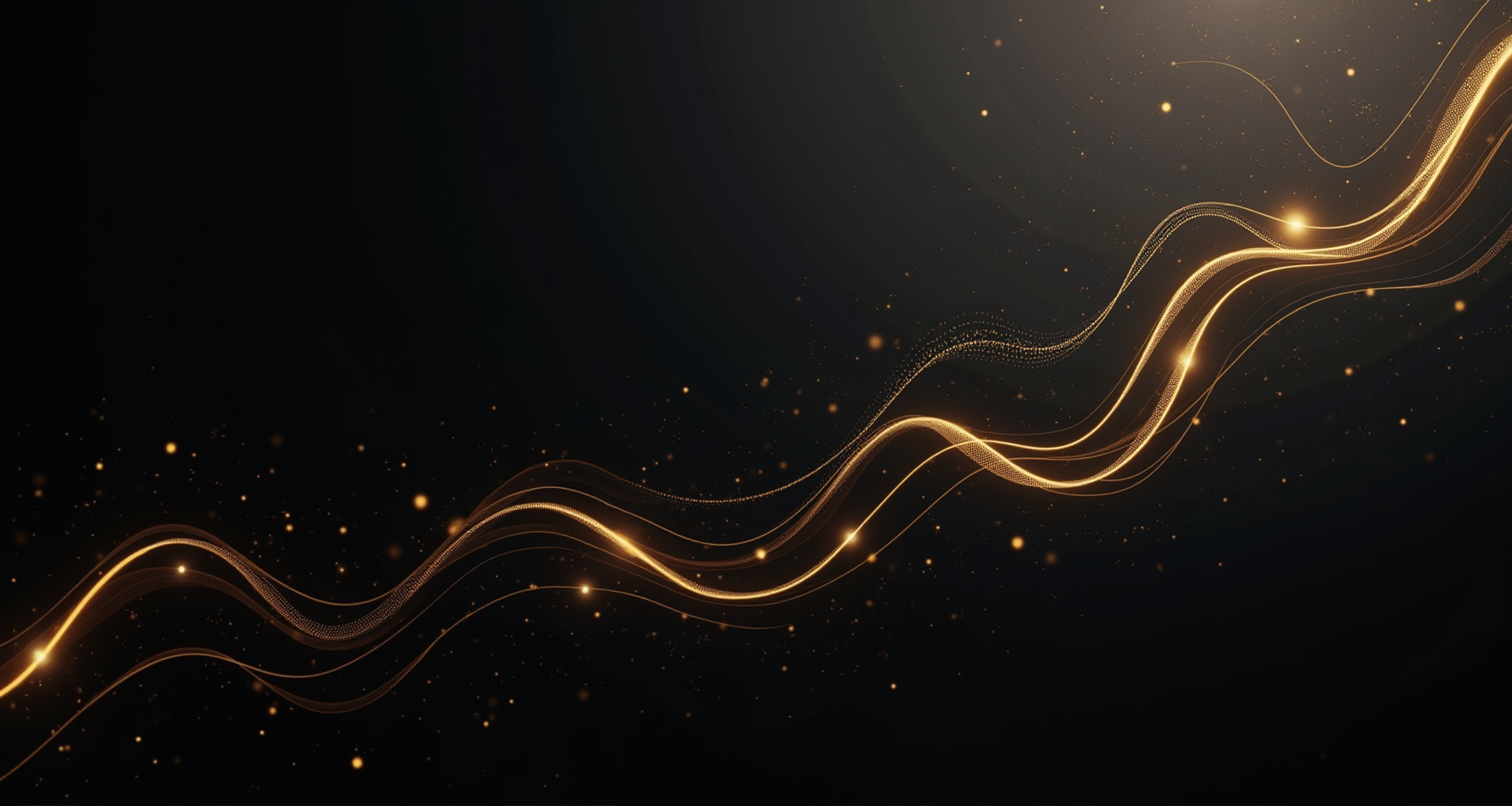 Abstract luxury financial background with gold and black geometric patterns